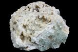 Sea-foam Green, Cubic Fluorite Crystal Cluster - Morocco #138251-2